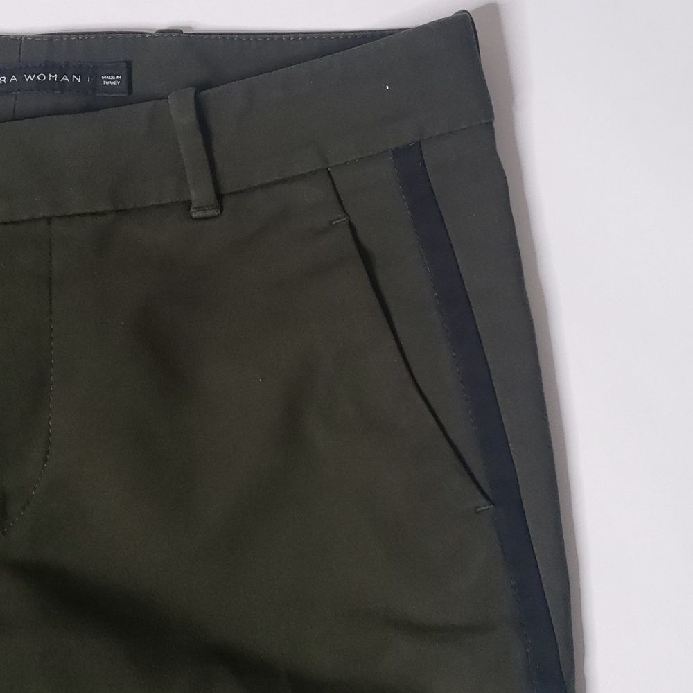Zara Olive Green Skinny Pants